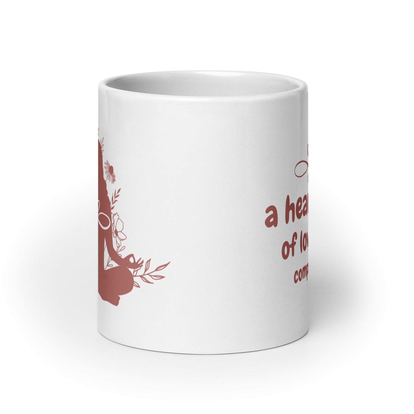 Inspirational Coffee Mug, Microwave & Dishwasher Safe – Perfect Gift 'A heart full of love'