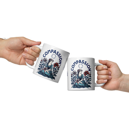 Inspirational Coffee Mug, Microwave & Dishwasher Safe – Perfect Gift 'Compassion - Healing'